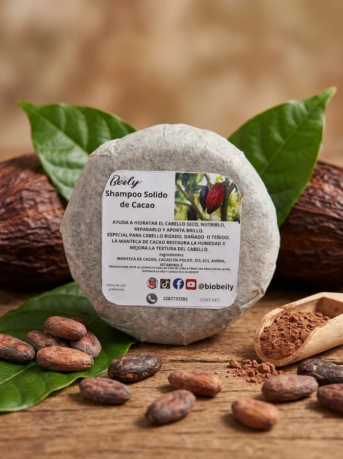 Shampoo Sólido de Cacao 60 grs - Thumbnail 2