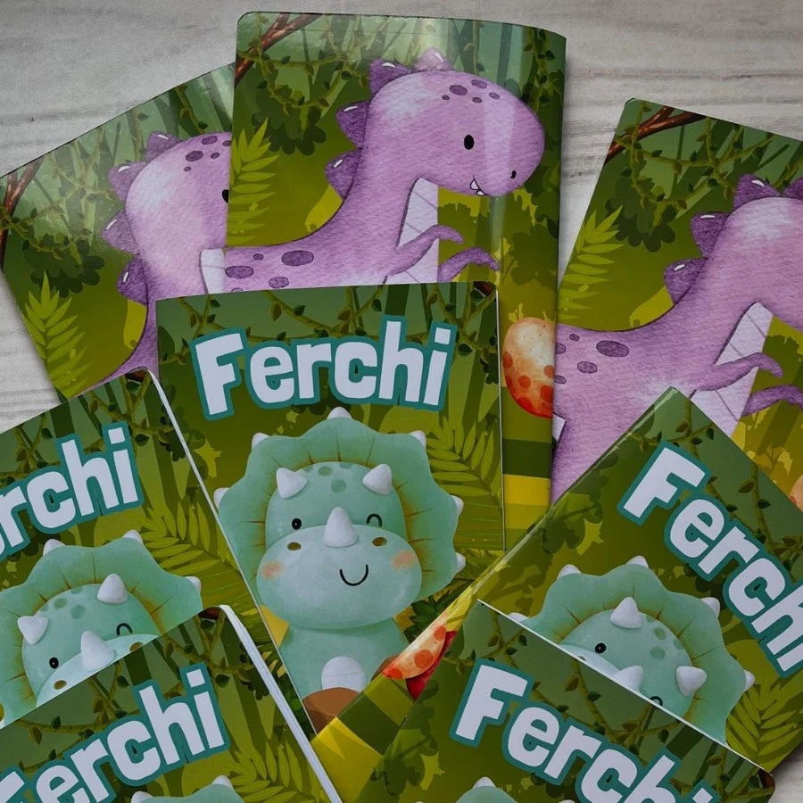 Libro para Colorear Personalizado de Dinosaurios - Thumbnail 2